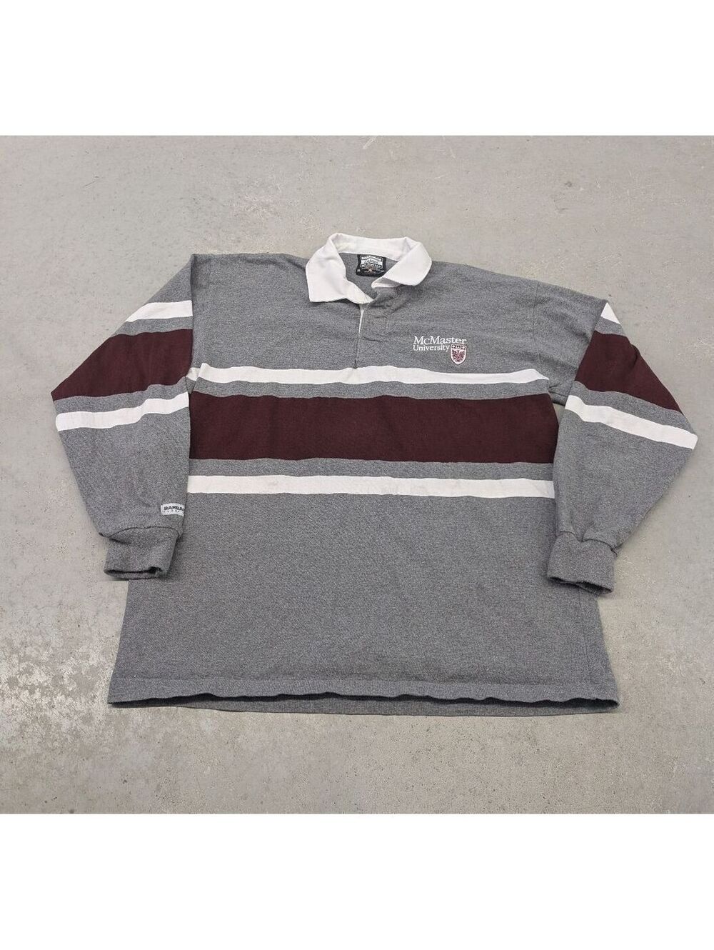 Vintage Y2K McMaster University Barbarian Rugby Shirt